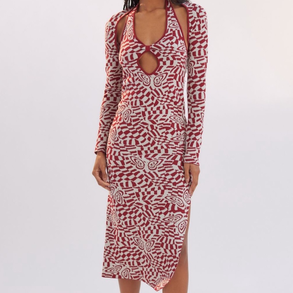 Urban Outfitters Sweater Shrug and Midi Dress